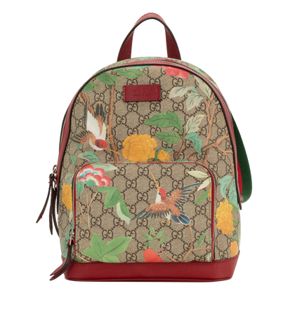 GG Tian Backpack, &pound;550, Handbags, Beige/Red, Canvas/Leather, Front view